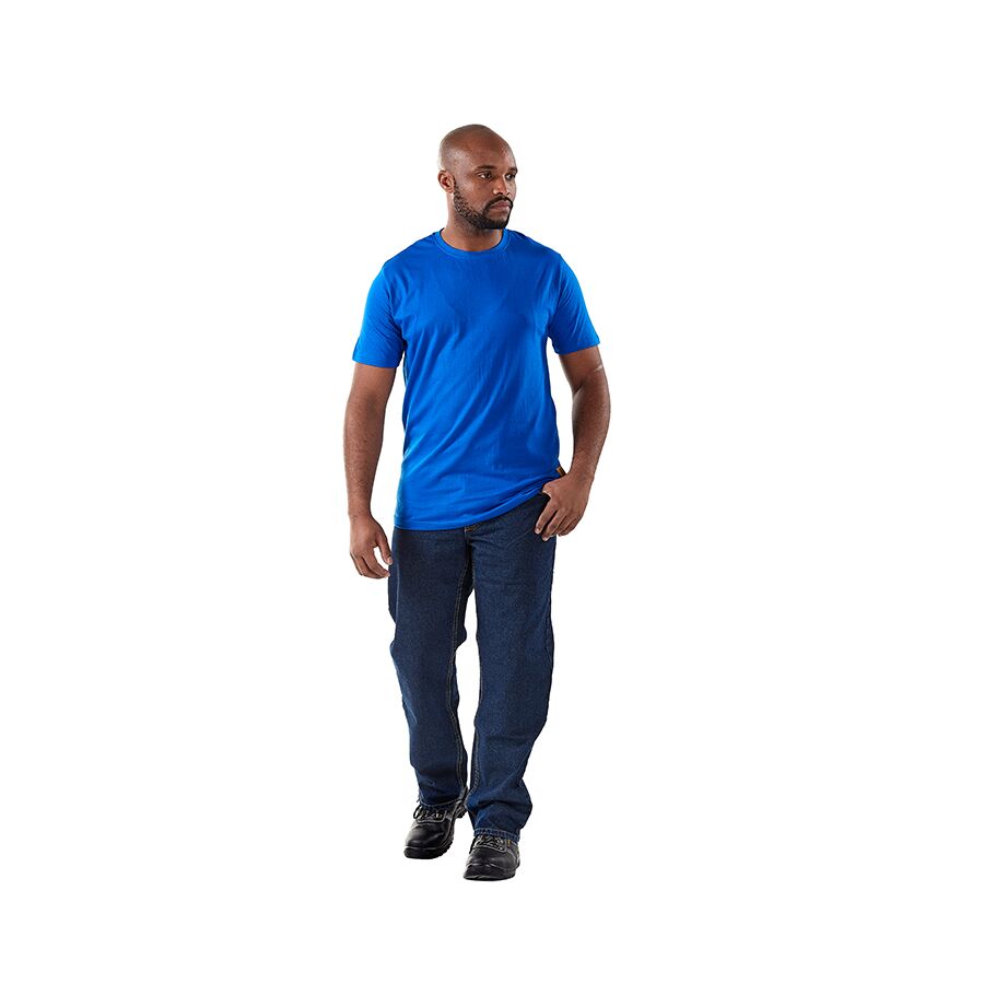 その他 salsation Round Neck T-Shirt Blue Denim Navy Blue, Royal Blue, Black, Red, White, Yellow, Green, Grey T